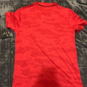 nike red camo golf shirt